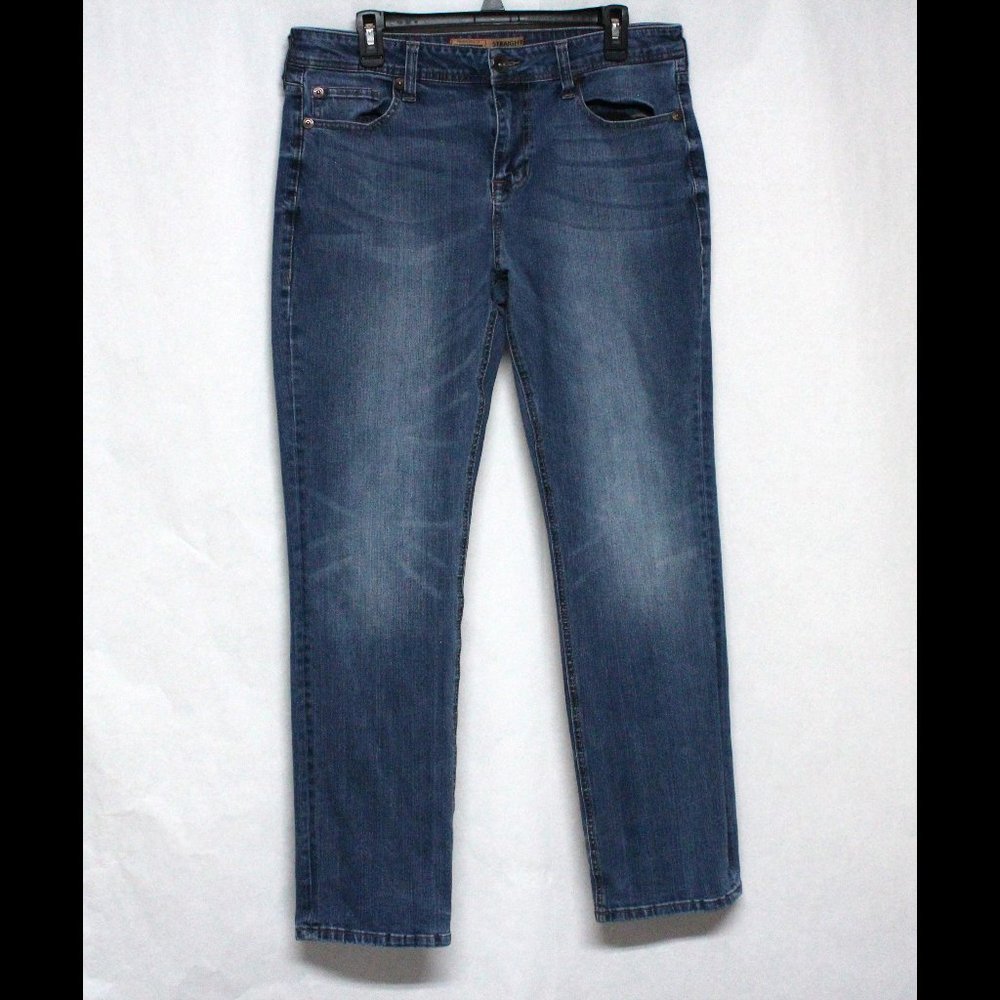 Men's Straight Fit Seven7 Premium Denim Medium Wash Blue Jeans W34 L32